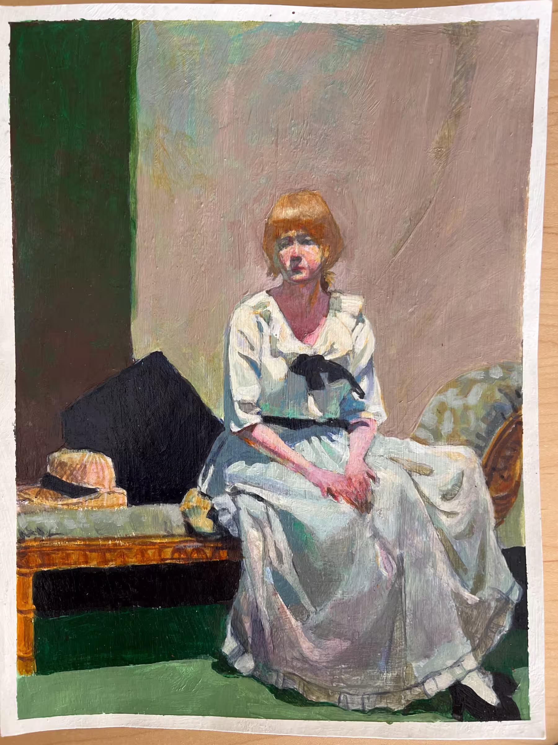 Model (from hospital bed)