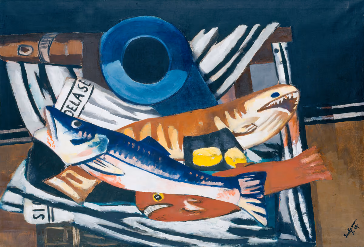Großes Fisch-Stillleben