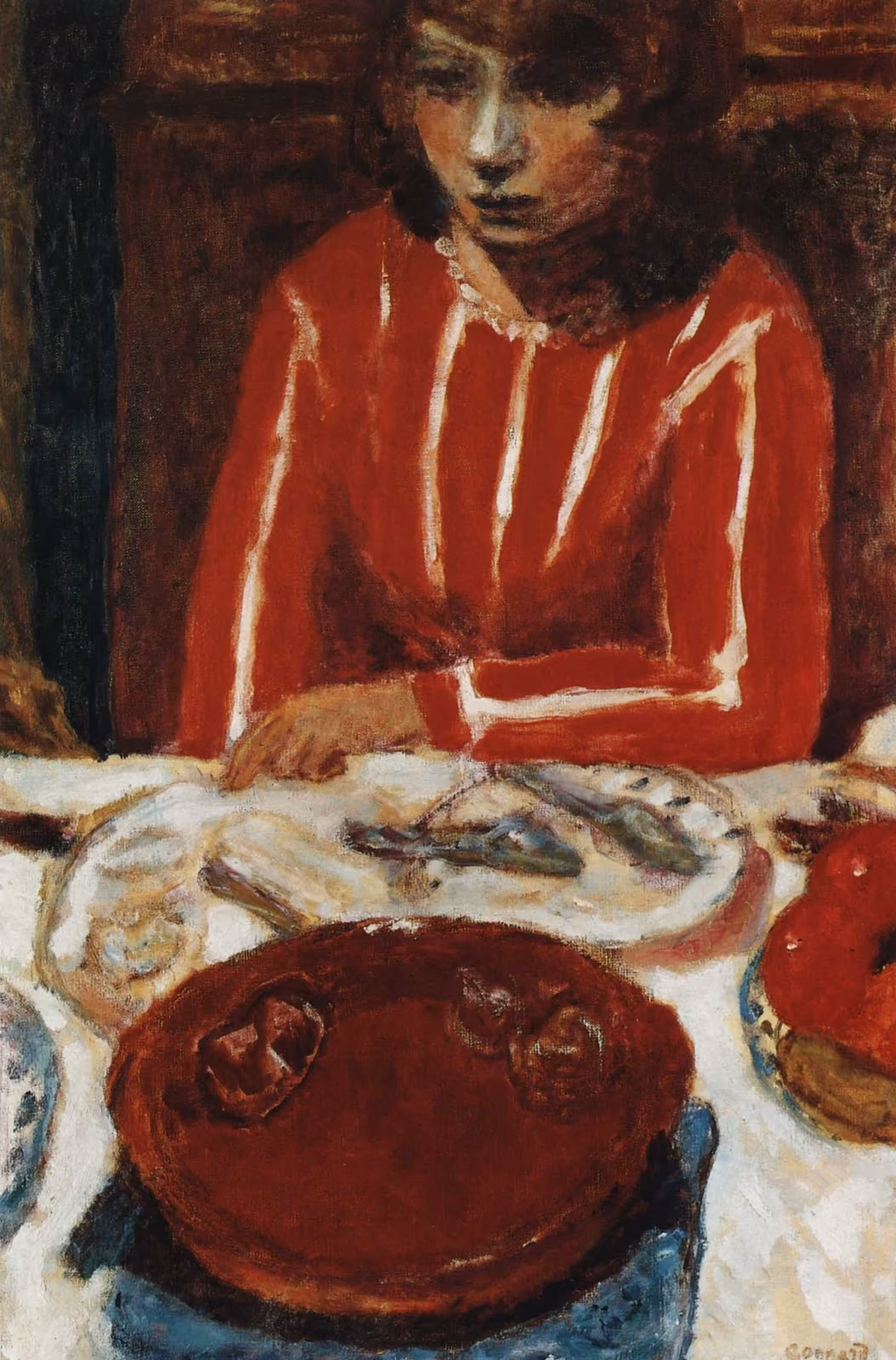 Femme à table, Pierre Bonnard